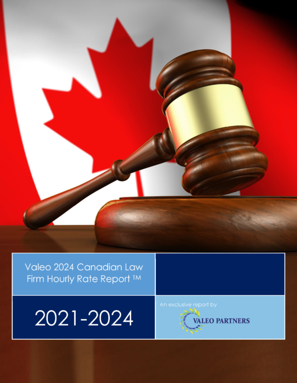 Valeo 2024 Canadian Law Firm Hourly Rate Report